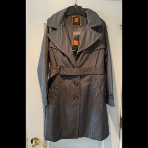 Trench Rain Coat with hood: new with tags